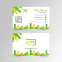 Music and rhythm theme unique business card template vector