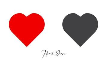 Romantic Love Heart Shape Vector