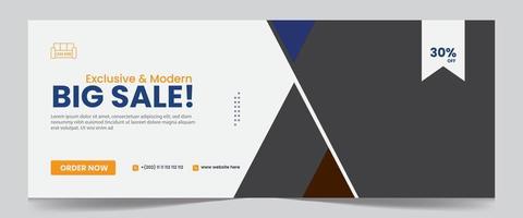 modern social media web banner design template vector