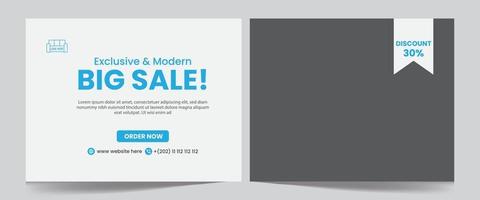 modern social media web banner design template vector