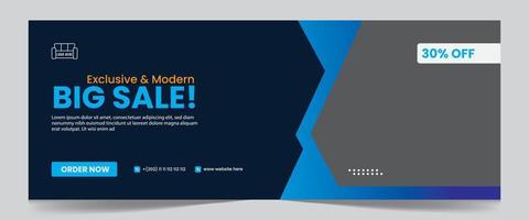 modern social media web banner design template vector