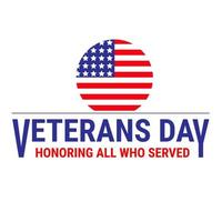 Veterans Day. Respect all those on duty. National American holiday event. November 11. Eps10 Vector