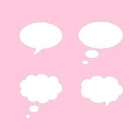 Speech Bubble Templates Hand drawn Shapes. Eps10 Vector