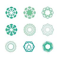 Mandala logo design vector template