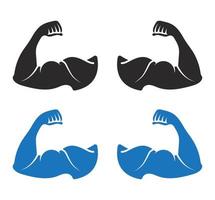 Bodybuilder or  biceps brachii flat vector icon for apps or website