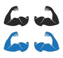 Bodybuilder or  biceps brachii flat vector icon for apps or website