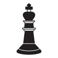 King chess piece flat vector icon for apps or websites