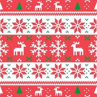 Christmas Ugly Sweater Seamless Pattern vector