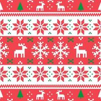 Christmas Ugly Sweater Seamless Pattern vector