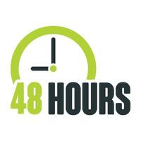 24 hour service everyday badge style 8 vector