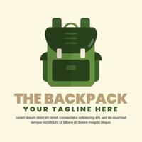 Backpack vector image