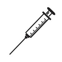 simple minimalist syringe design. vector illustrator eps 10