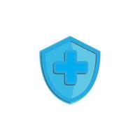 health shield vector illustration, suitable for health posters, keeping health products healthy etc