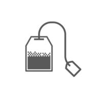 vector illustration of tea bag icon