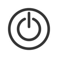 vector illustration of flat design on and off button icon