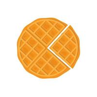 vector illustration of waffle slices