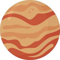 Planet Venus, illustration, vector on white background