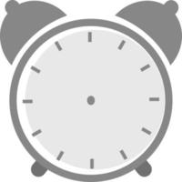 Alarm clock, illustration, vector on white background.