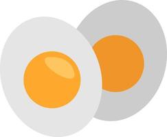 Boiled egg, illustration, vector, on a white background. vector