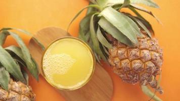 Fresh pineapple juice video