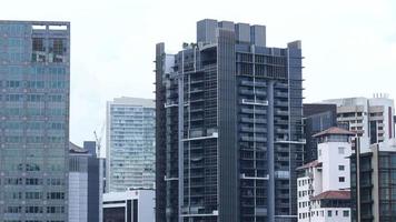 modern gebouwen in stad landschap video