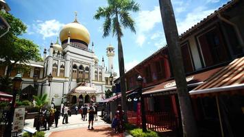 mesquita do sultão kampong glam em singapura video