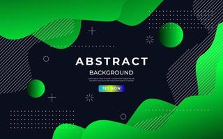 minimal green abstract geometric fluid dynamic wavy shape composition wavy background. eps10 vector