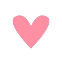 Pink heart on a white background vector
