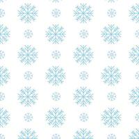 Vector illustration of snowflakes repeating pattern