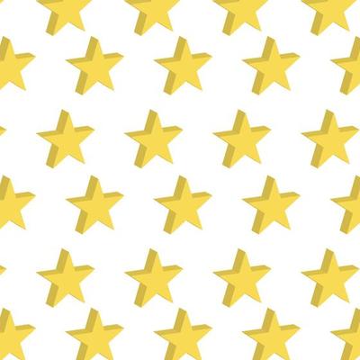 Pattern of 3d stars on a white background