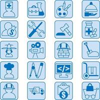 Professions and industries, illustration, vector, on a white background. vector