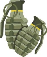 Hand grenade, illustration, vector on white background