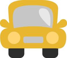 Yellow town car, illustration, vector, on a white background. vector