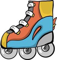 Colorful roller skates ,illustration,vector on white background vector