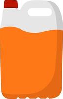 Big bottle of juice, illustration, vector on white background.