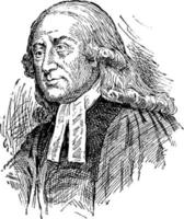 John Wesley, vintage illustration vector