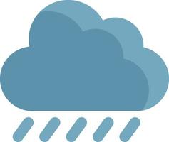 Heavy rain cloud, illustration, vector on a white background.