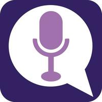 Podcast with important message, illustration, vector on a white background.