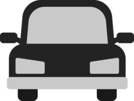 Black car, illustration, vector on a white background