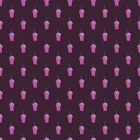 Cups pattern, illustration, vector on white background