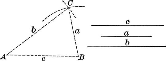 tres líneas paralelas, ilustración antigua. vector