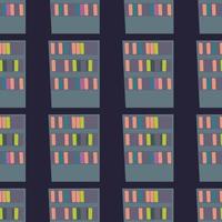 Bookshelf pattern , illustration, vector on white background