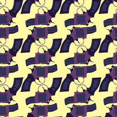 Gun pattern , illustration, vector on white background