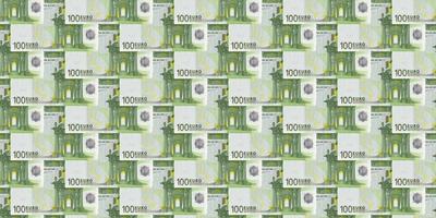 Euro background  seamless pattern. 3D illustration photo