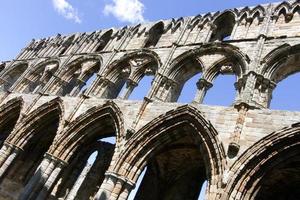 arch detail at abbey in north Yorkshire photo