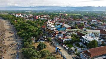 Aerial view - Pangandaran beach, in Bandung, West Java-Indonesia photo