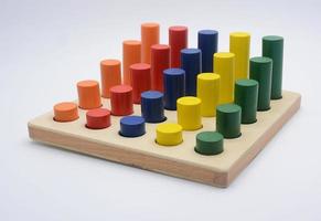 Childrens wooden puzzle photo