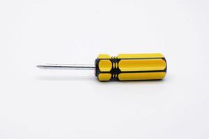 Screwdriver on white photo