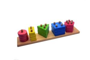 Childrens wooden puzzle photo