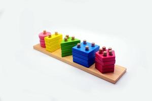 Childrens wooden puzzle photo